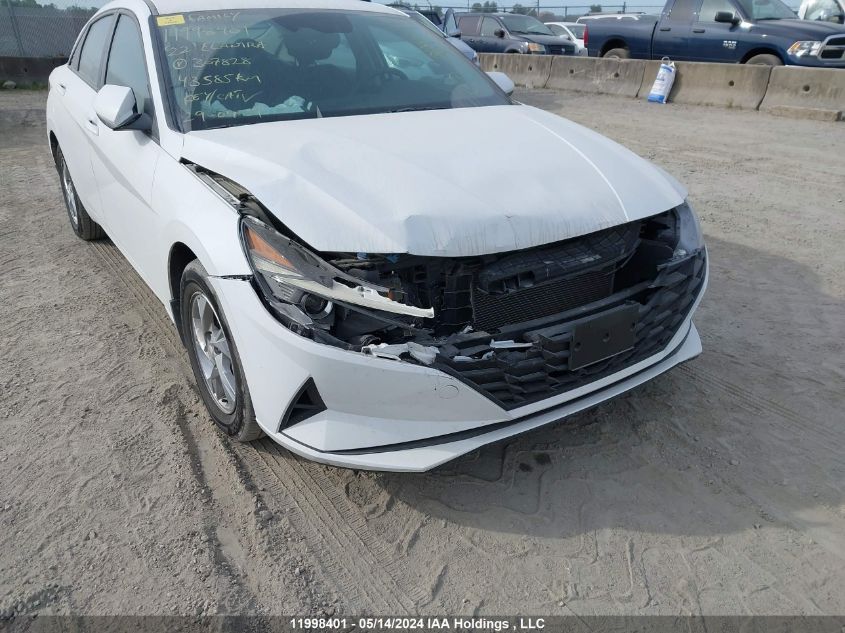 2022 Hyundai Elantra Sel VIN: KMHLM4AG9NU307828 Lot: 11998401