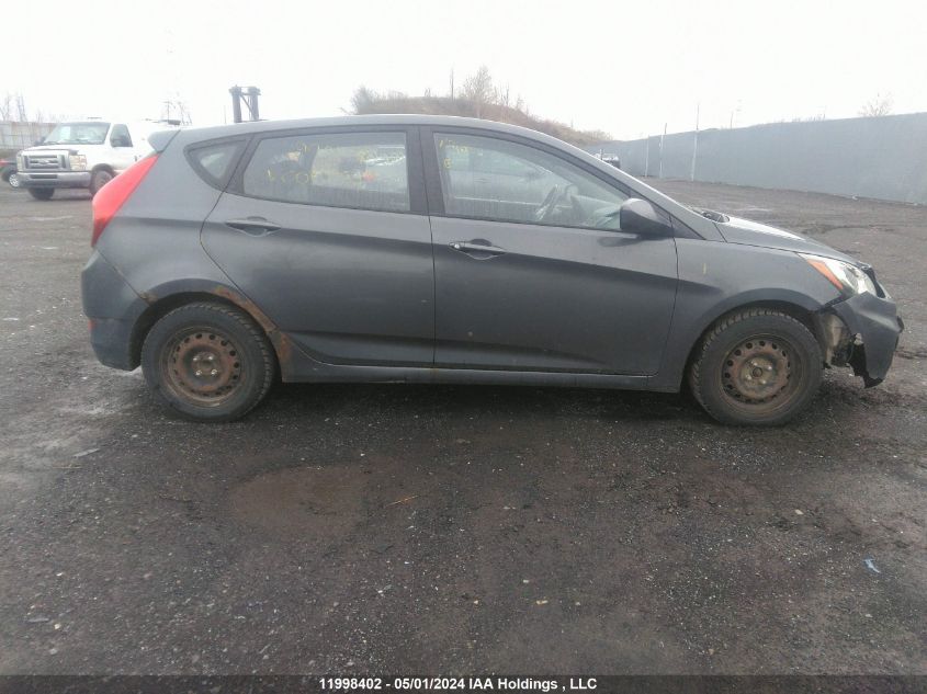 2012 Hyundai Accent Gls/Gs VIN: KMHCT5AE8CU005094 Lot: 11998402