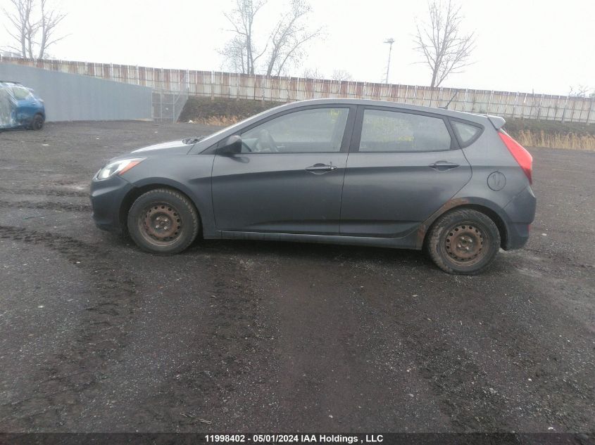 2012 Hyundai Accent Gls/Gs VIN: KMHCT5AE8CU005094 Lot: 11998402