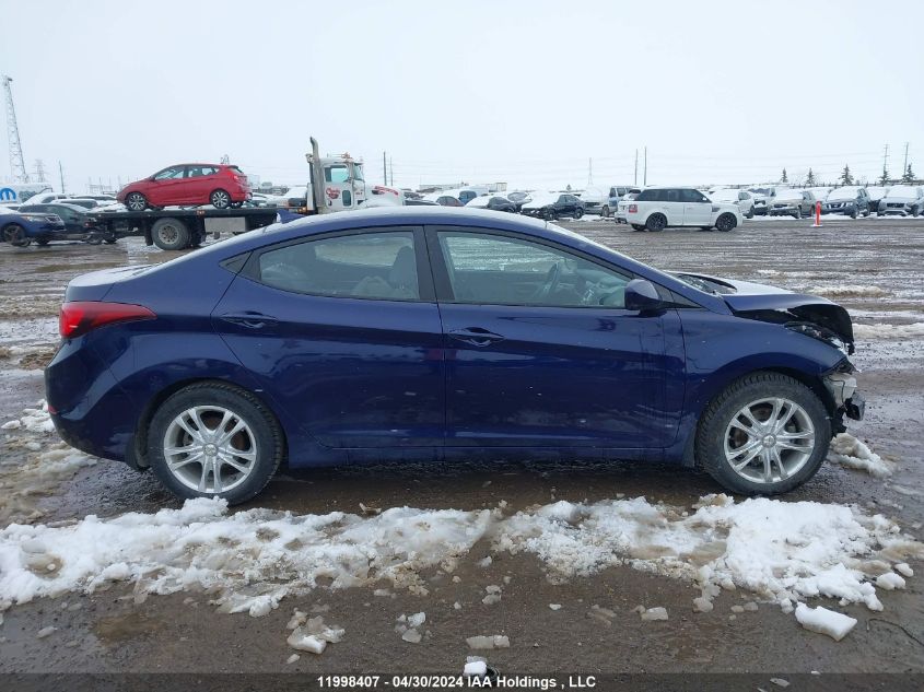 2014 Hyundai Elantra Gl VIN: 5NPDH4AEXEH525587 Lot: 11998407