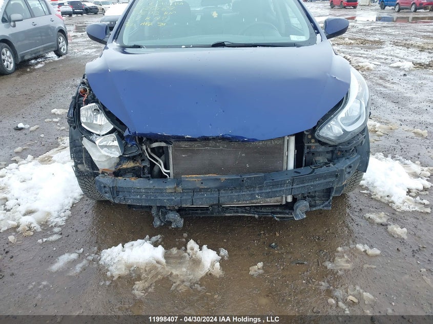 2014 Hyundai Elantra Gl VIN: 5NPDH4AEXEH525587 Lot: 11998407
