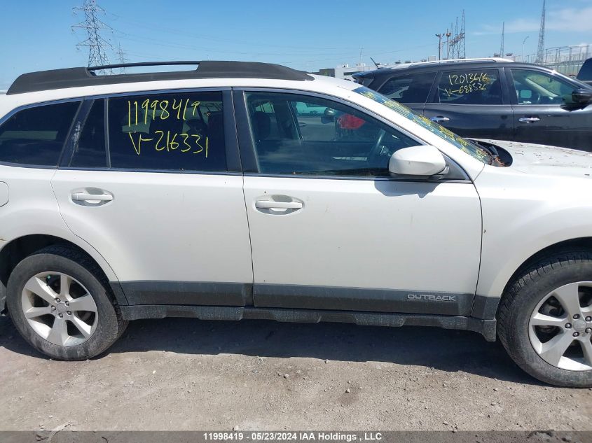 2013 Subaru Outback VIN: 4S4BRGBC7D3216331 Lot: 11998419