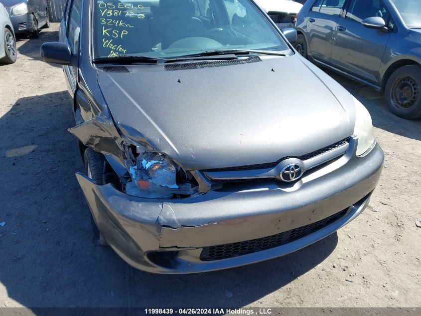 2005 Toyota Echo VIN: JTDBT123250381726 Lot: 11998439