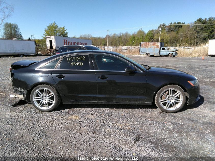 2012 Audi A6 VIN: WAUFGCFC3CN148950 Lot: 11998442