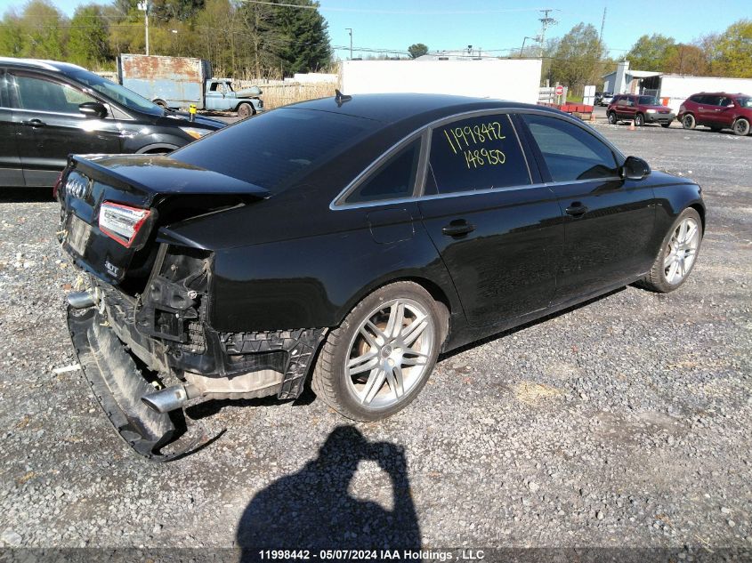 2012 Audi A6 VIN: WAUFGCFC3CN148950 Lot: 11998442