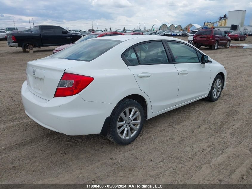 2012 Honda Civic Ex 4Dr VIN: 2HGFB2F59CH024222 Lot: 11998460