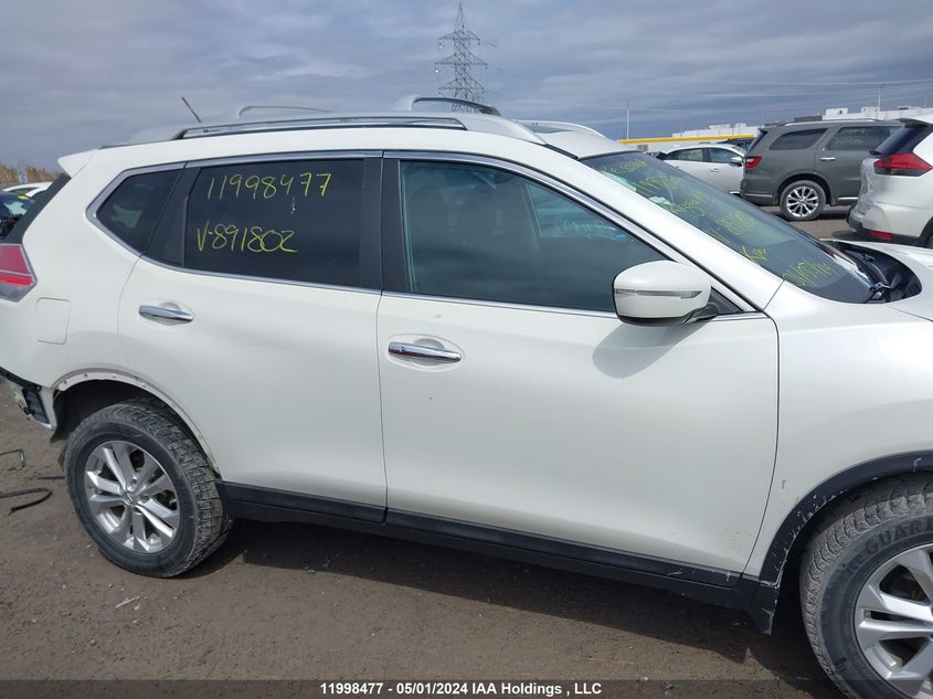 2015 Nissan Rogue S/Sl/Sv VIN: 5N1AT2MV6FC891802 Lot: 11998477