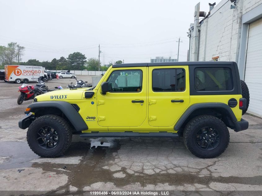 2024 Jeep Wrangler 4Xe 4-Door Willys VIN: 1C4RJXN60RW161081 Lot: 11998486