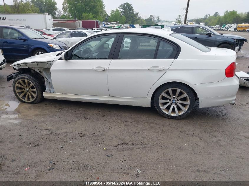 2011 BMW 3 Series VIN: WBAPK7C54BA974132 Lot: 11998504