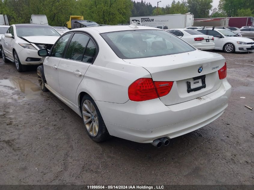 2011 BMW 3 Series VIN: WBAPK7C54BA974132 Lot: 11998504