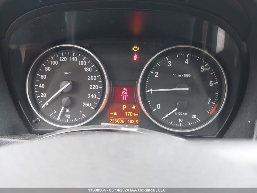 2011 BMW 3 Series VIN: WBAPK7C54BA974132 Lot: 11998504