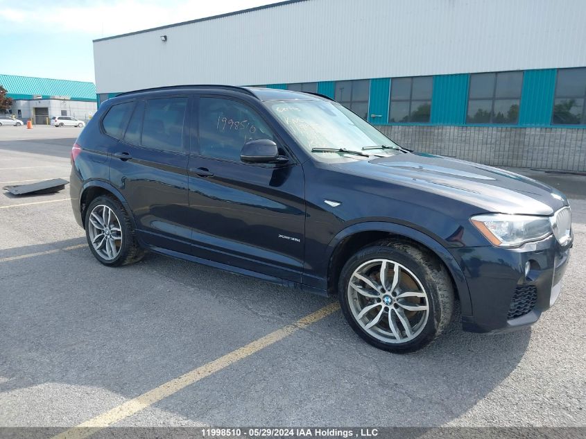 2017 BMW X3 VIN: 5UXWX7C3XH0W40053 Lot: 11998510