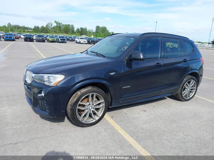 2017 BMW X3 VIN: 5UXWX7C3XH0W40053 Lot: 11998510