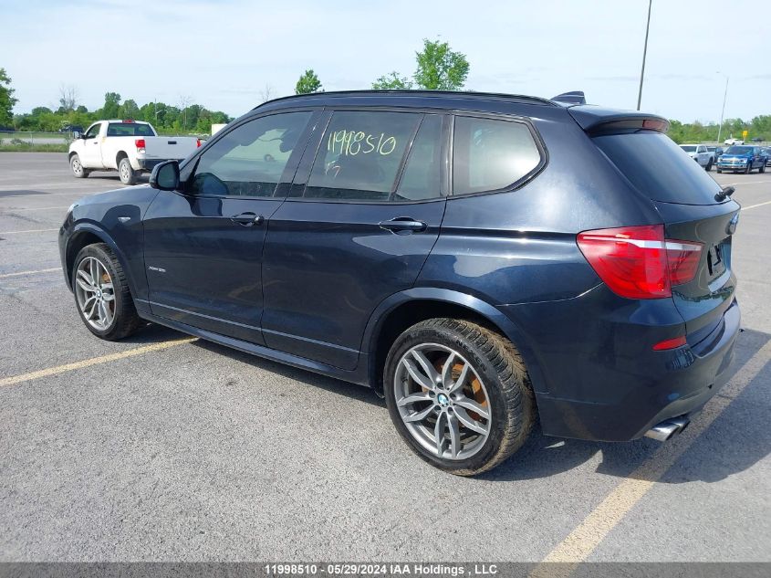 2017 BMW X3 VIN: 5UXWX7C3XH0W40053 Lot: 11998510