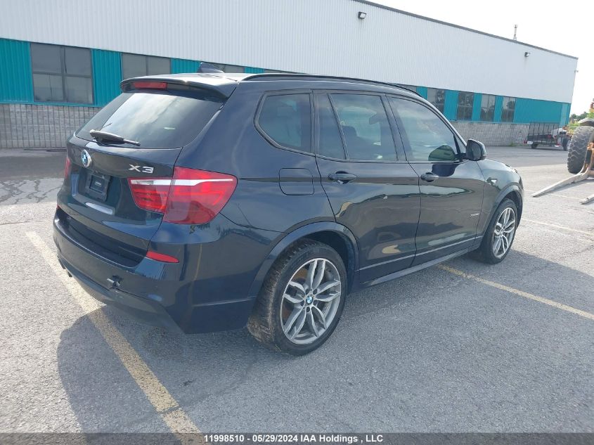 2017 BMW X3 VIN: 5UXWX7C3XH0W40053 Lot: 11998510