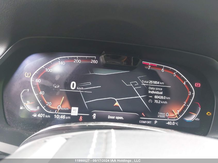 2019 BMW X5 xDrive40I VIN: 5UXCR6C54KLL52334 Lot: 11998527