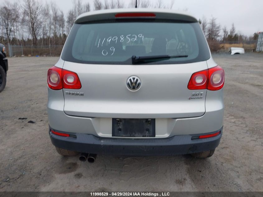 2009 Volkswagen Tiguan Se/Sel VIN: WVGBV75N69W542328 Lot: 11998529