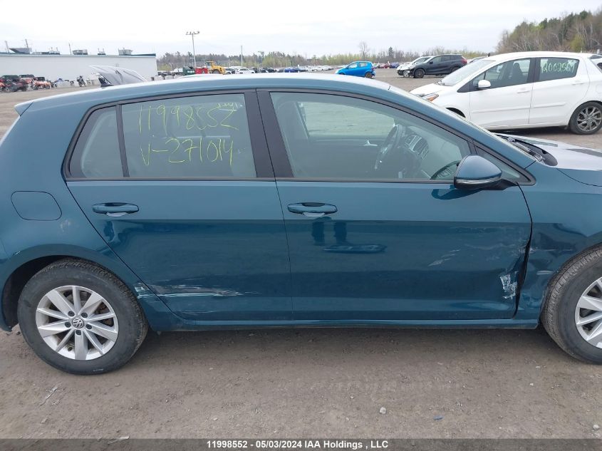 2018 Volkswagen Golf VIN: 3VWG17AU2JM271014 Lot: 11998552
