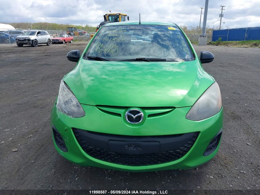 2011 Mazda Mazda2 VIN: JM1DE1HY3B0121837 Lot: 11998587