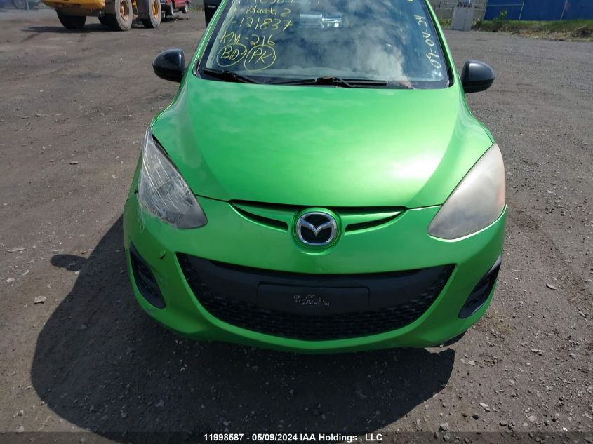 2011 Mazda Mazda2 VIN: JM1DE1HY3B0121837 Lot: 11998587