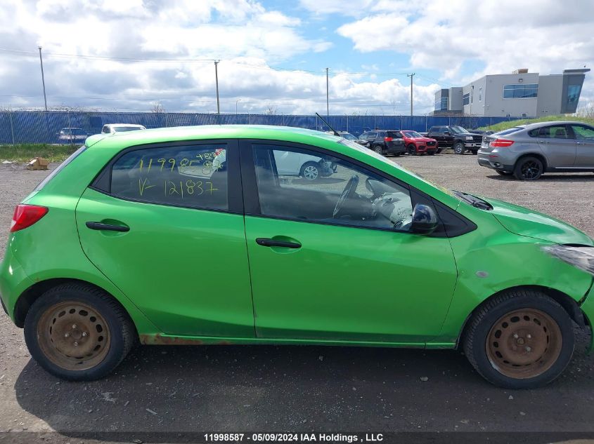 2011 Mazda Mazda2 VIN: JM1DE1HY3B0121837 Lot: 11998587
