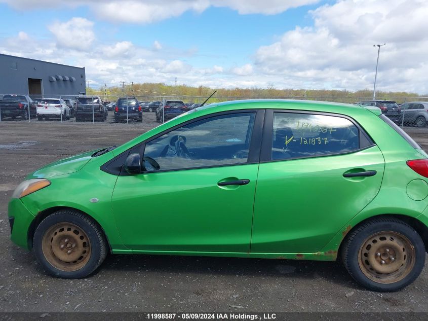 2011 Mazda Mazda2 VIN: JM1DE1HY3B0121837 Lot: 11998587