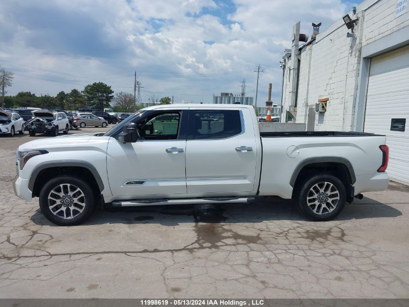 2022 Toyota Tundra Crewmax Platinum/Crewmax 1794 VIN: 5TFMA5EC6NX003739 Lot: 11998619