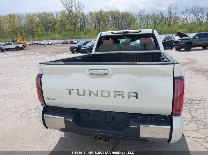 2022 Toyota Tundra Crewmax Platinum/Crewmax 1794 VIN: 5TFMA5EC6NX003739 Lot: 11998619