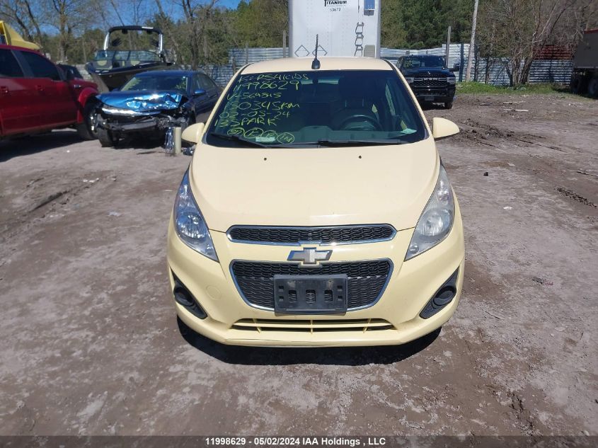 2013 Chevrolet Spark VIN: KL8CD6S94DC564845 Lot: 11998629