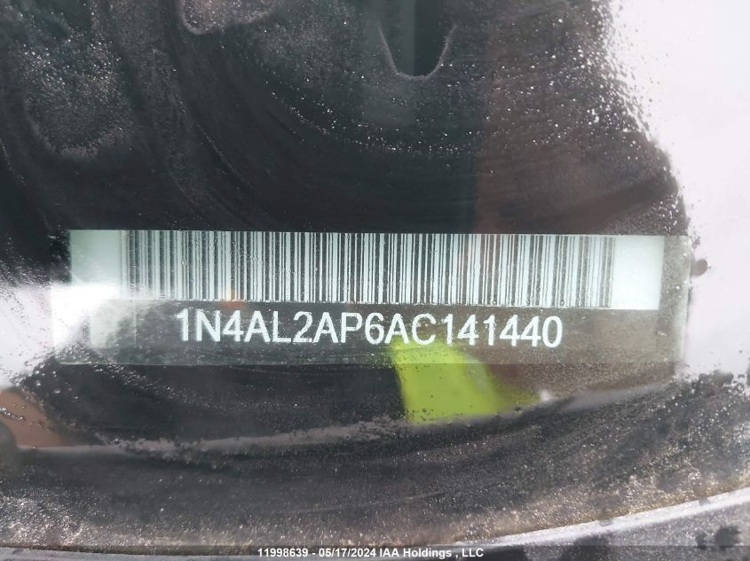 2010 Nissan Altima 2.5 VIN: 1N4AL2AP6AC141440 Lot: 11998639