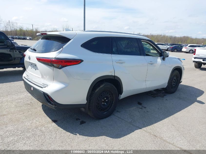 2022 Toyota Highlander Xle VIN: 5TDGZRBH8NS257696 Lot: 11998653