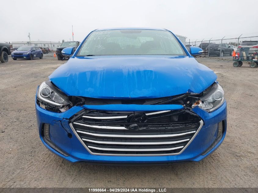 2017 Hyundai Elantra Gl VIN: KMHD84LF4HU378307 Lot: 11998664