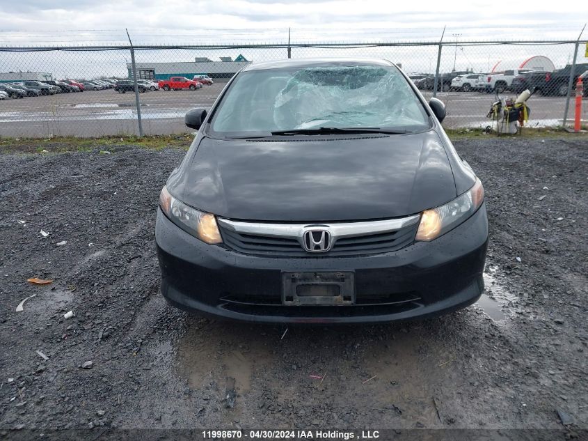 2012 Honda Civic Sdn VIN: 2HGFB2F40CH104547 Lot: 11998670