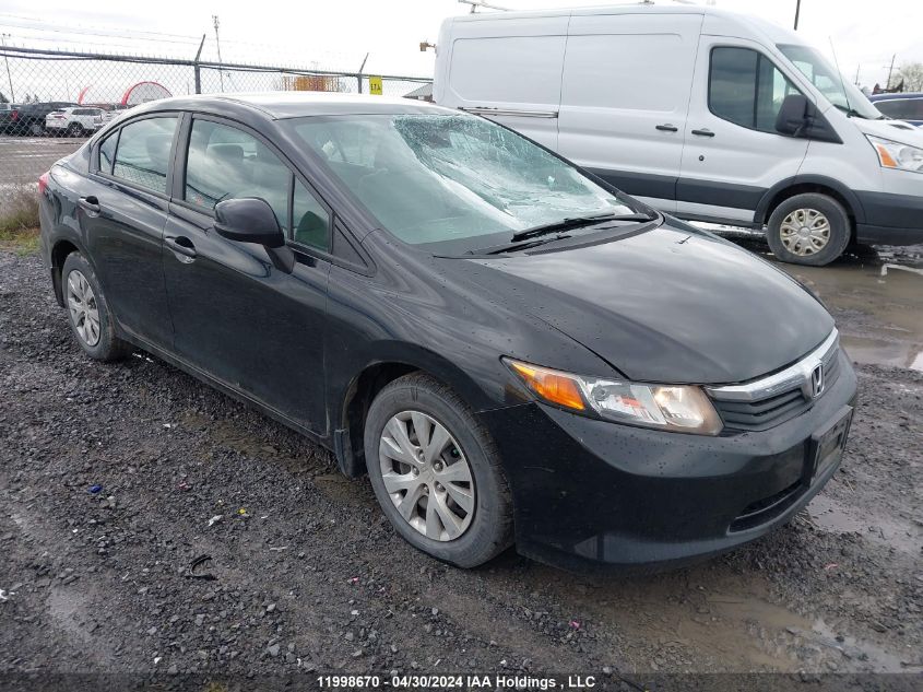 2012 Honda Civic Sdn VIN: 2HGFB2F40CH104547 Lot: 11998670