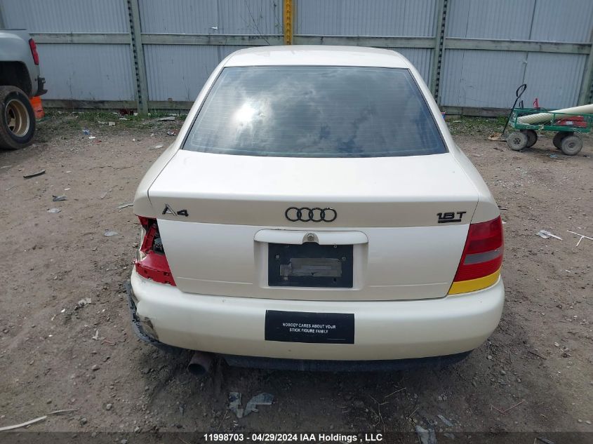 1998 Audi A4 VIN: WAUCB28D1WA191101 Lot: 11998703