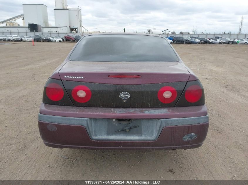 2004 Chevrolet Impala VIN: 2G1WF52E249236376 Lot: 11998771