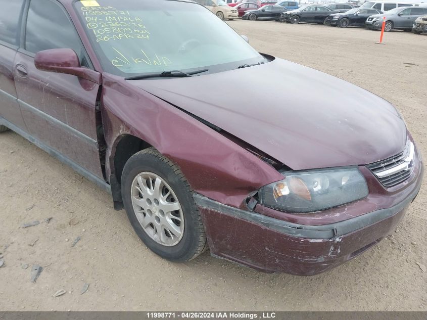2004 Chevrolet Impala VIN: 2G1WF52E249236376 Lot: 11998771