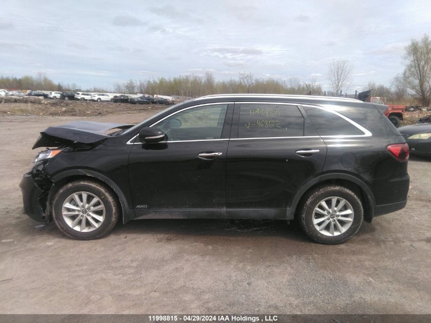 2019 Kia Sorento Lx/S VIN: 5XYPGDA53KG468622 Lot: 11998815