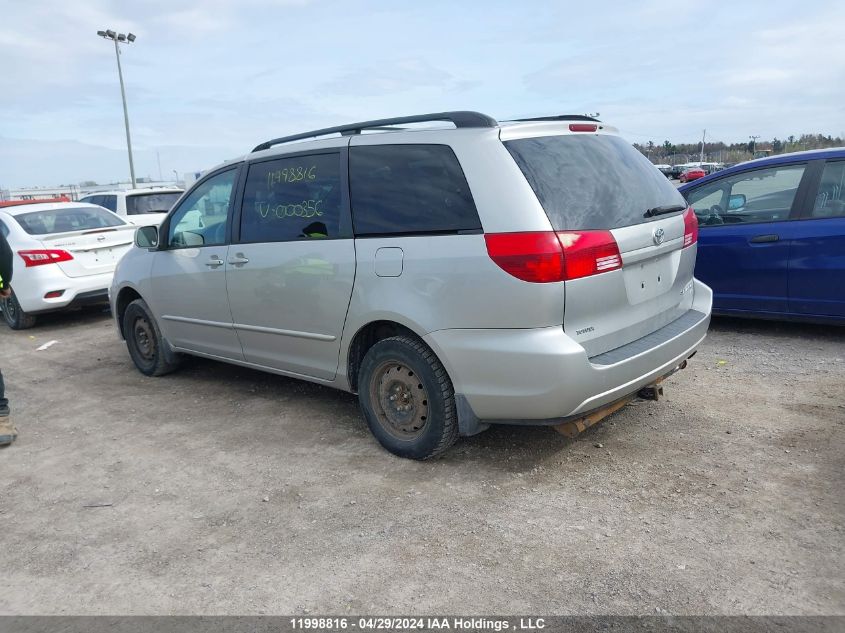 2004 Toyota Sienna Le VIN: 5TDBA23C14S000356 Lot: 11998816