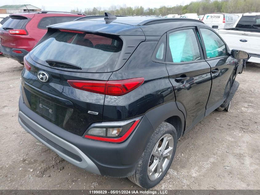 2022 Hyundai Kona Sel/Se VIN: KM8K2CAB7NU861742 Lot: 11998829