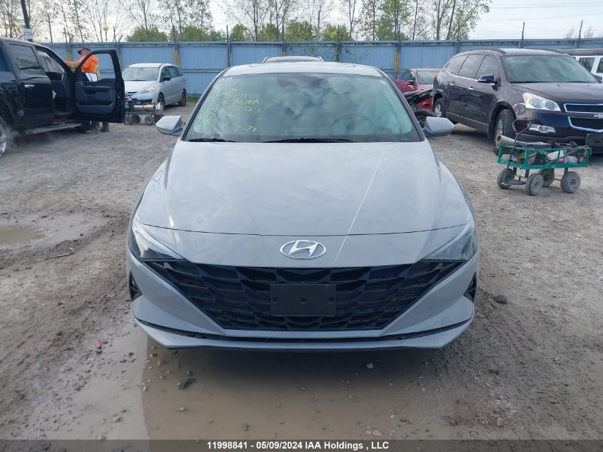 2023 Hyundai Elantra Preferred Ivt With Tech Package VIN: KMHLM4AG2PU599583 Lot: 11998841