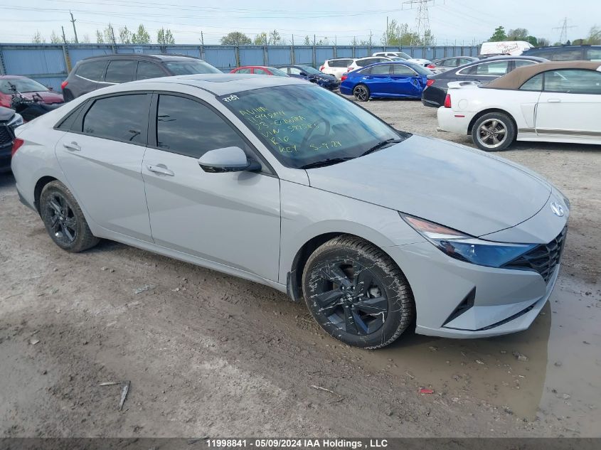 2023 Hyundai Elantra Preferred Ivt With Tech Package VIN: KMHLM4AG2PU599583 Lot: 11998841