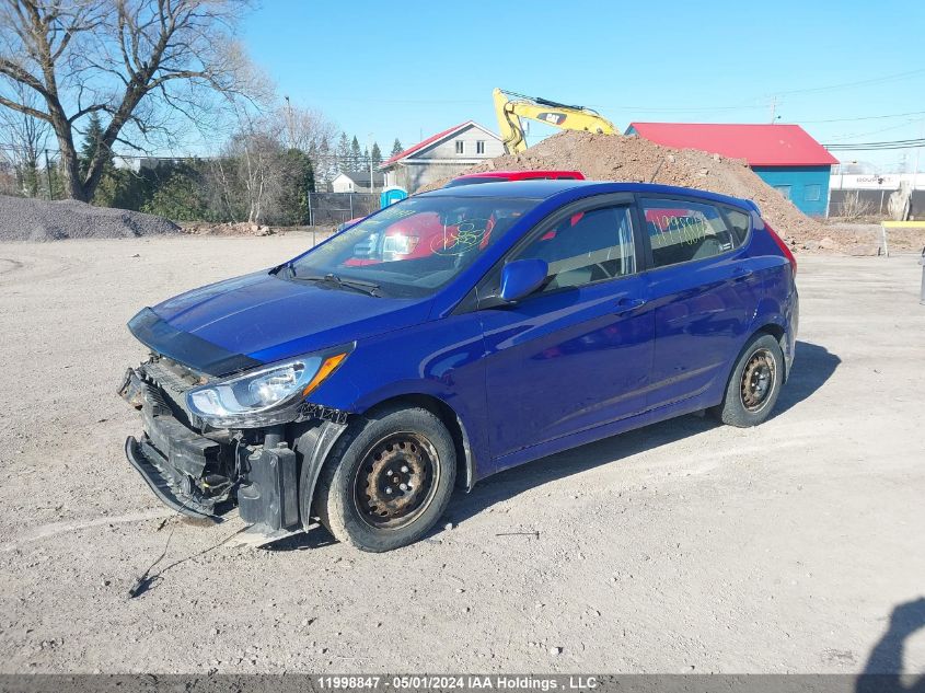 2014 Hyundai Accent Gl VIN: KMHCT5AE7EU155085 Lot: 11998847