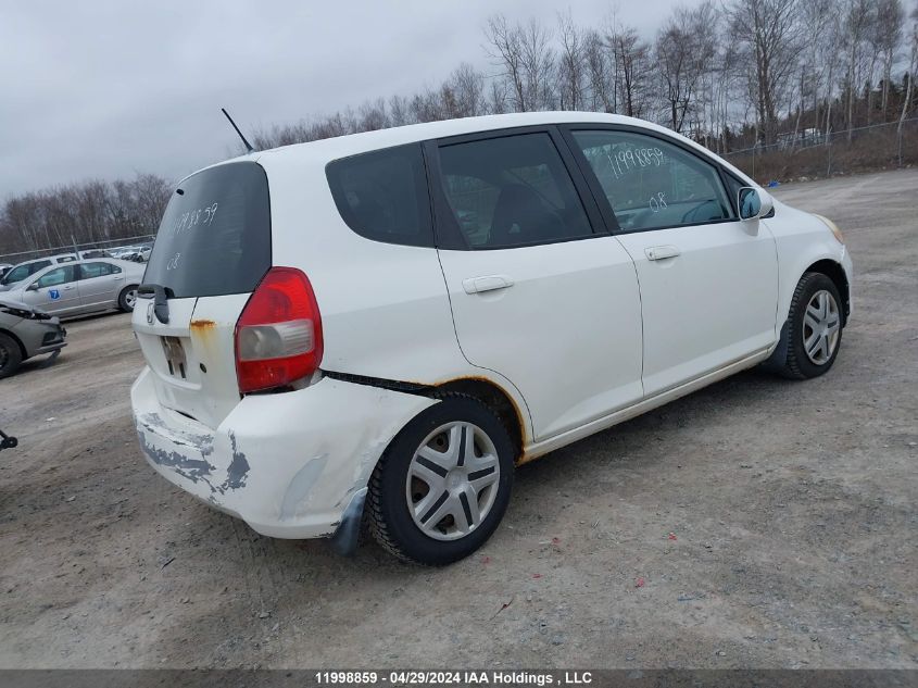 2008 Honda Fit VIN: JHMGD38498S812438 Lot: 11998859