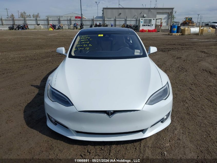 2016 Tesla Model S 90D/P100D/P85D/P90D VIN: 5YJSA1E40GF138124 Lot: 11998891