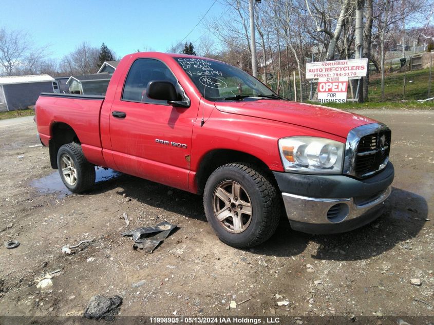 2007 Dodge Ram 1500 St VIN: 1D7HA16K87J608194 Lot: 11998905