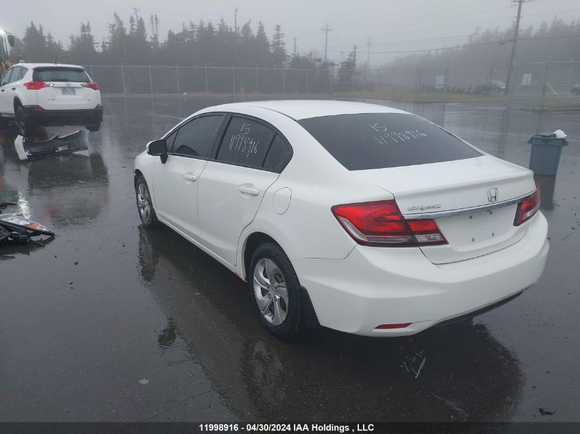 2015 Honda Civic Sedan VIN: 2HGFB2F49FH020568 Lot: 11998916