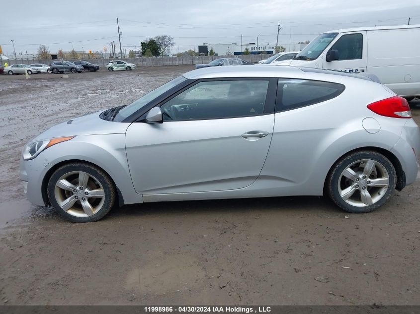 2013 Hyundai Veloster VIN: KMHTC6AD0DU125213 Lot: 11998986