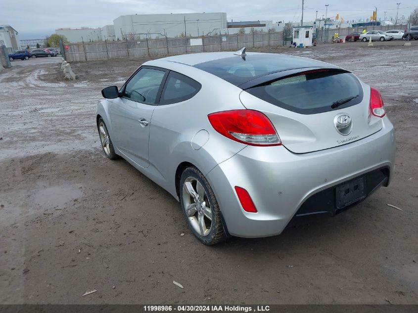 2013 Hyundai Veloster VIN: KMHTC6AD0DU125213 Lot: 11998986