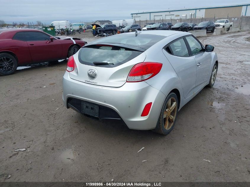 2013 Hyundai Veloster VIN: KMHTC6AD0DU125213 Lot: 11998986